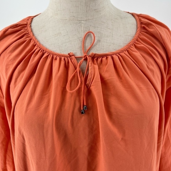 Woolrich Flowy Orange Blouse - Picture 3 of 6